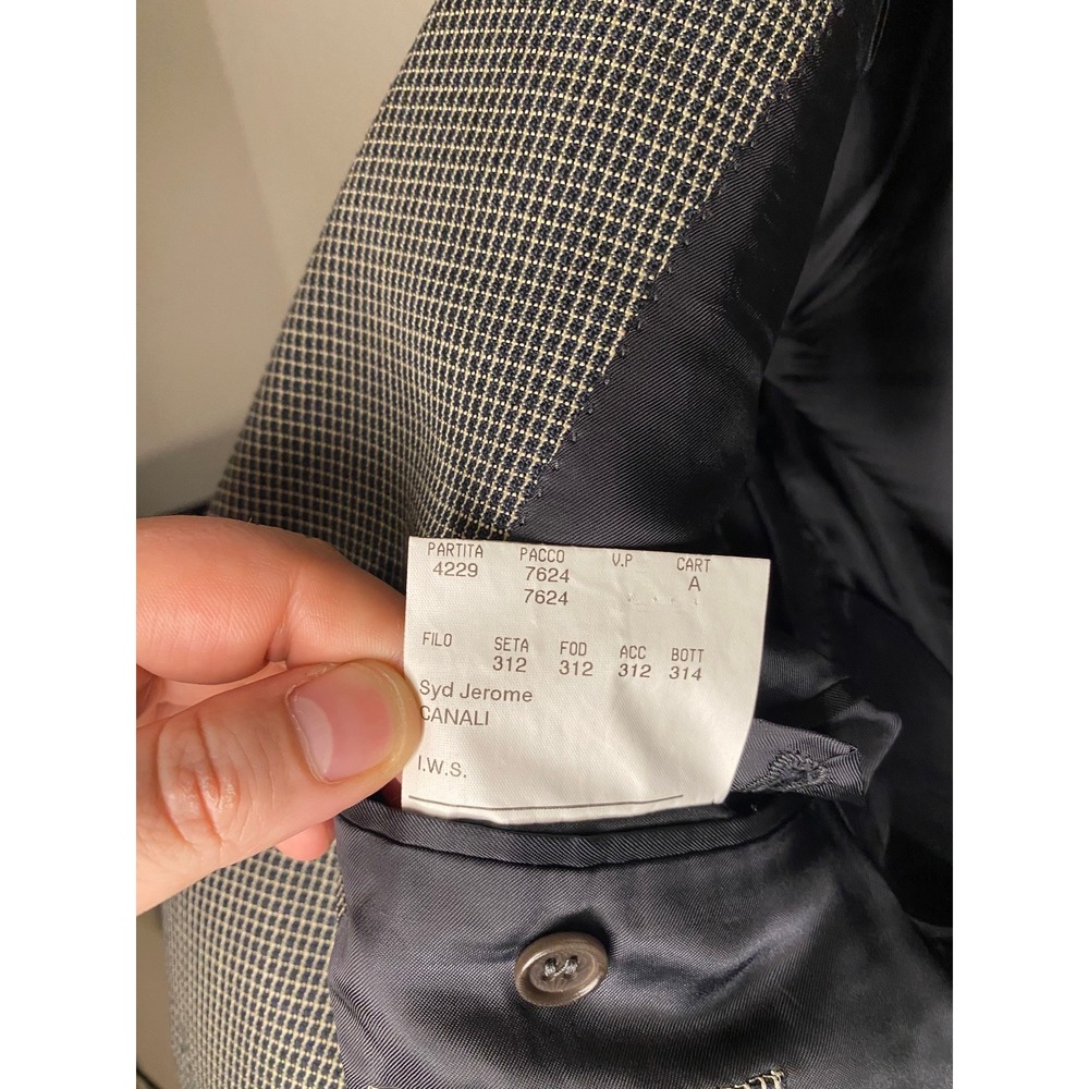 Canali Blazer Sport Coat Wool Made in Italy Jacket Size 38R - Picture 7 of 8
